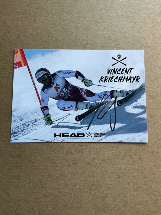 Vincent Kriechmayr, Austria 🇦🇹 Alpine Winter Sports 2024/25 hand signed