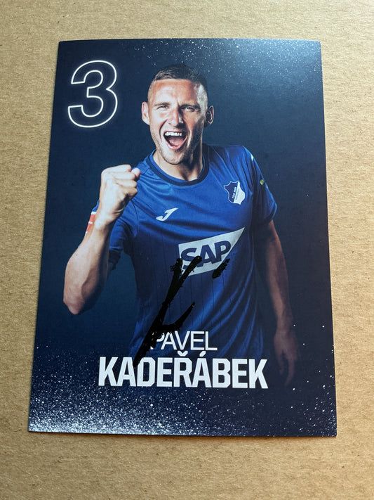 Pavel Kaderabek, Czech Republic 🇨🇿 TSG 1899 Hoffenheim 2024/25 hand signed