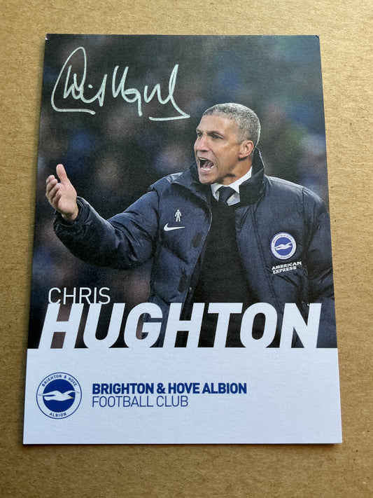 Chris Hughton, Ireland 🇮🇪 Brighton & Hove Albion 2018/19 hand signed