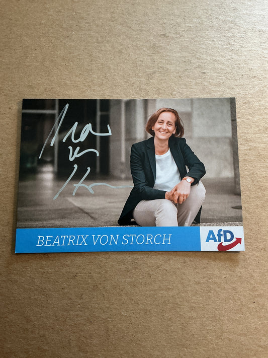Beatrix von Storch, Germany 🇩🇪 Member of Parlament 2025 hand signed