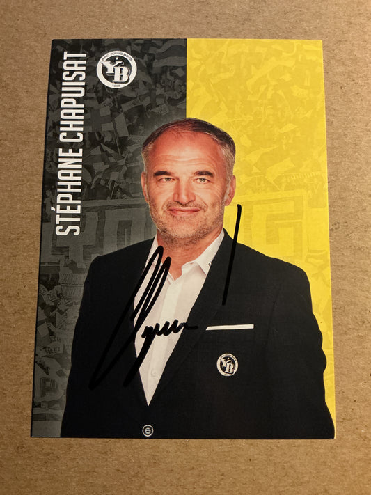 Stéphane Chapuisat, Switzerland 🇨🇭 BSC Young Boys 2021/22 hand signed