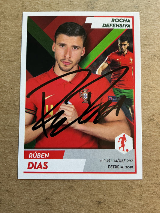 Rúben Dias, Portugal 🇵🇹 UEFA Euro 2020 Panini hand signed