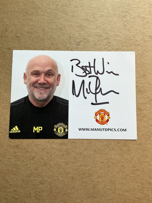 Mike Phelan, England 🏴󠁧󠁢󠁥󠁮󠁧󠁿 Manchester United FC 2019/20 hand signed