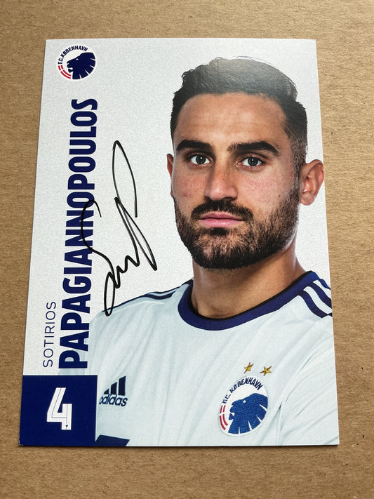 Sotirios Papagiannopoulos, Sweden 🇸🇪 FC Copenhagen 2018/19 hand signed