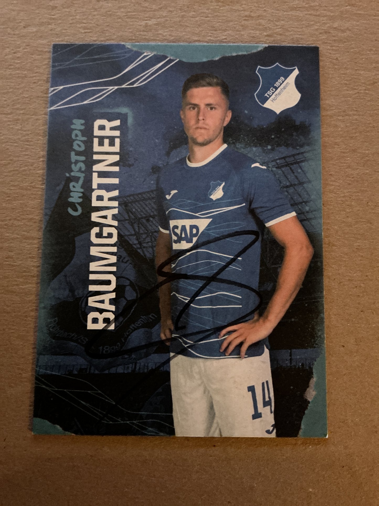 Christoph Baumgartner, Austria 🇦🇹 TSG 1899 Hoffenheim 2022/23 hand signed
