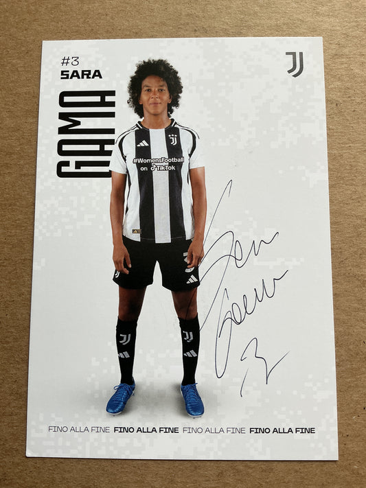Sara Gama, Italy 🇮🇹 Juventus FC 2024/25 hand signed