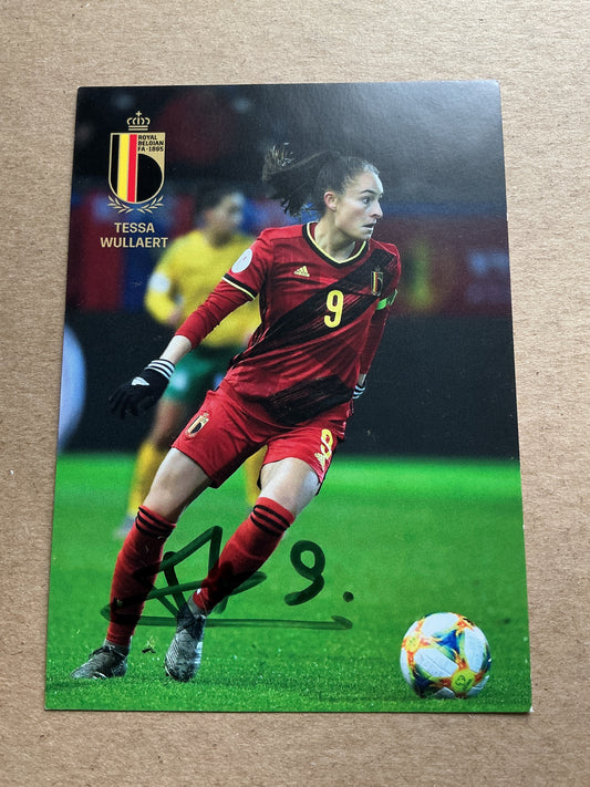 Tessa Wullaert, Belgium 🇧🇪 UEFA Women’s Euro 2022 hand signed