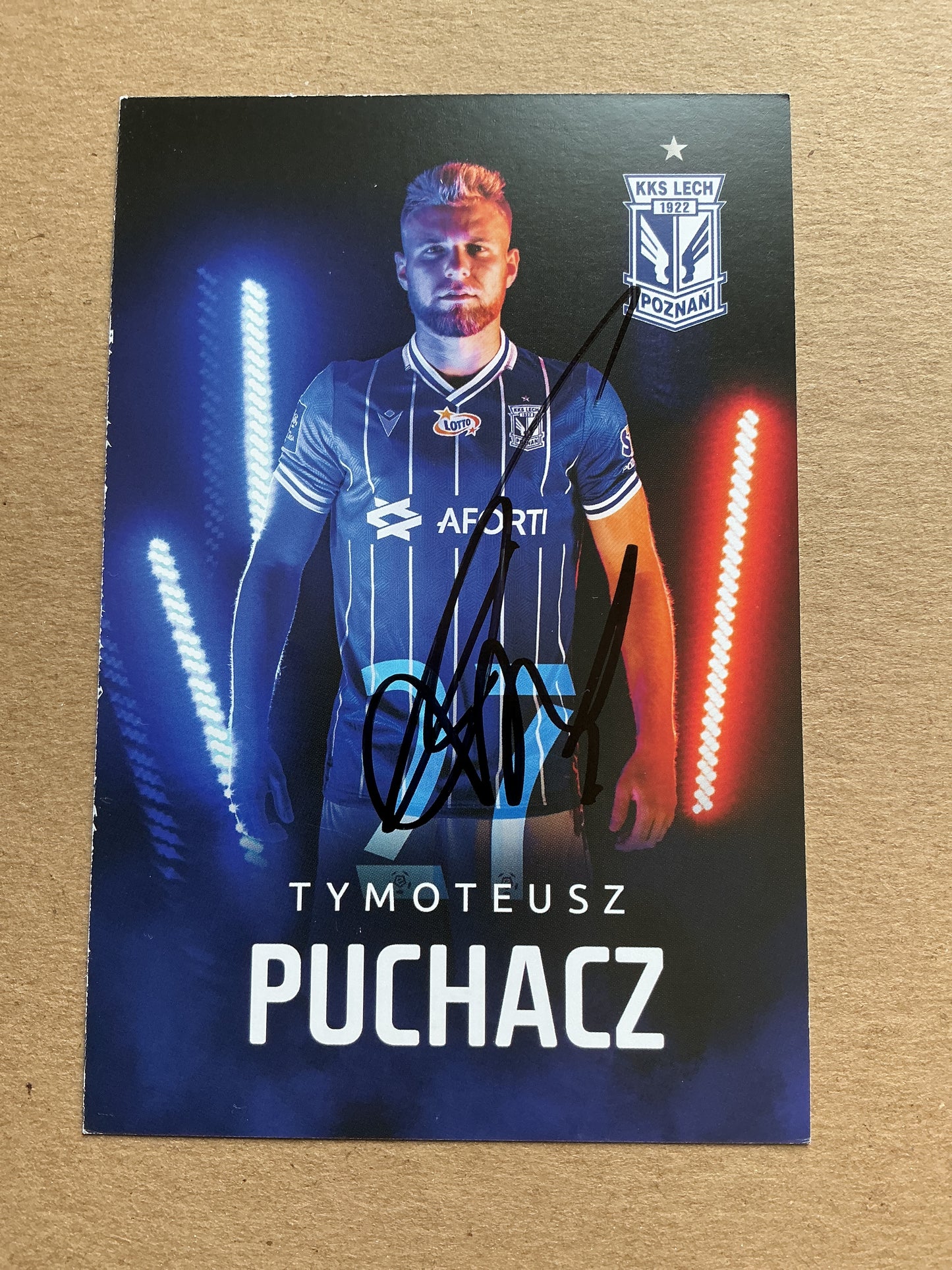 Tymoteusz Puchacz, Poland 🇵🇱 Lech Poznań 2019/20 hand signed