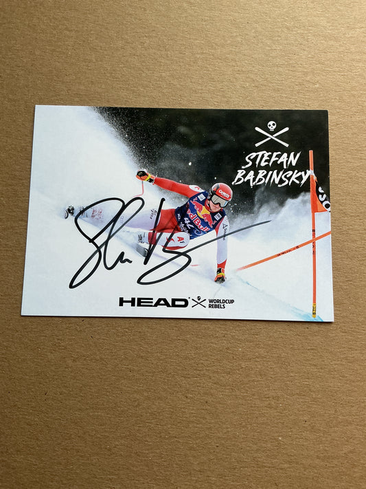 Stefan Babinsky, Austria 🇦🇹 Alpine Winter Sports 2024/25 hand signed