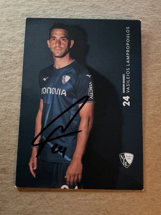 Vasileios Lampropoulos, Greece 🇬🇷 VfL Bochum 2022/23 hand signed