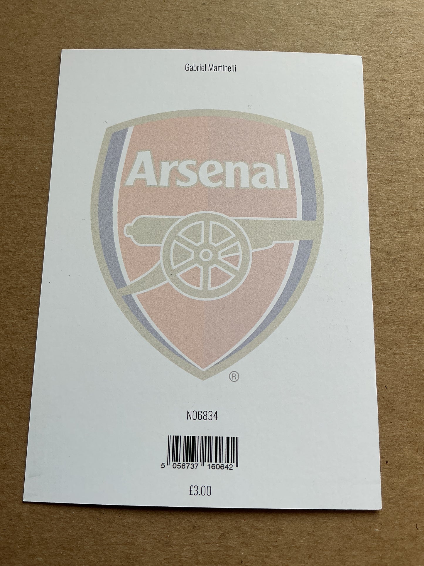 Gabriel Martinelli, Brazil 🇧🇷 Arsenal FC 2024/25 hand signed