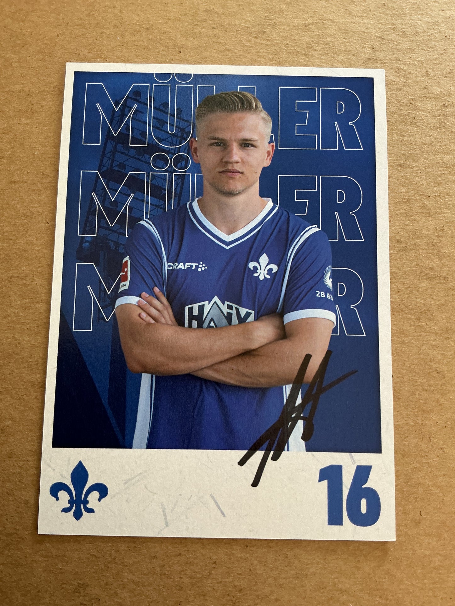 Andreas Müller, Germany 🇩🇪 SV Darmstadt 98 2023/24 hand signed