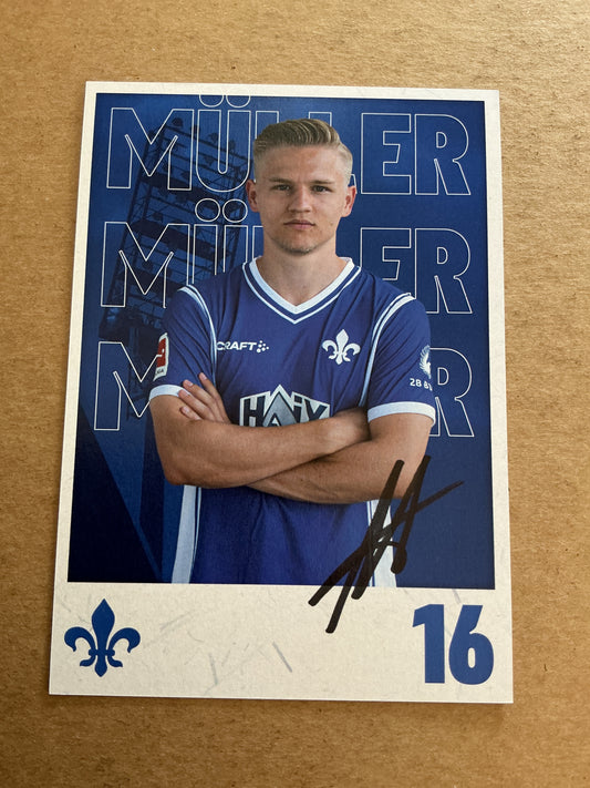 Andreas Müller, Germany 🇩🇪 SV Darmstadt 98 2023/24 hand signed