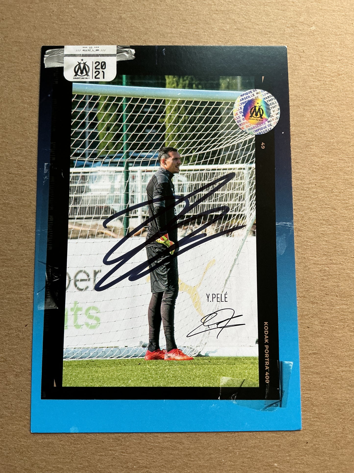 Yohann Pelé, France 🇫🇷 Olympique Marseille 2020/21 hand signed