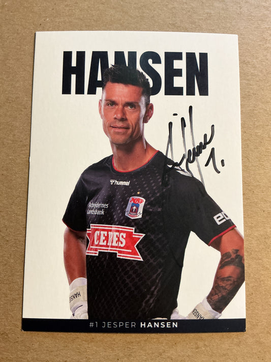 Jesper Hansen, Denmark 🇩🇰 Aarhus GF 2023/24 hand signed