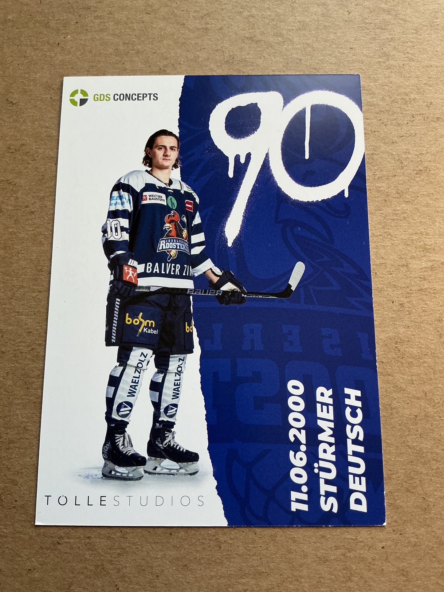 Taro Jentzsch, Germany 🇩🇪 Iserlohn Roosters 2023/24 hand signed