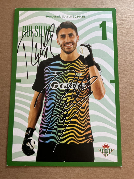 Rui Silva, Portugal 🇵🇹 Real Betis 2024/25 hand signed