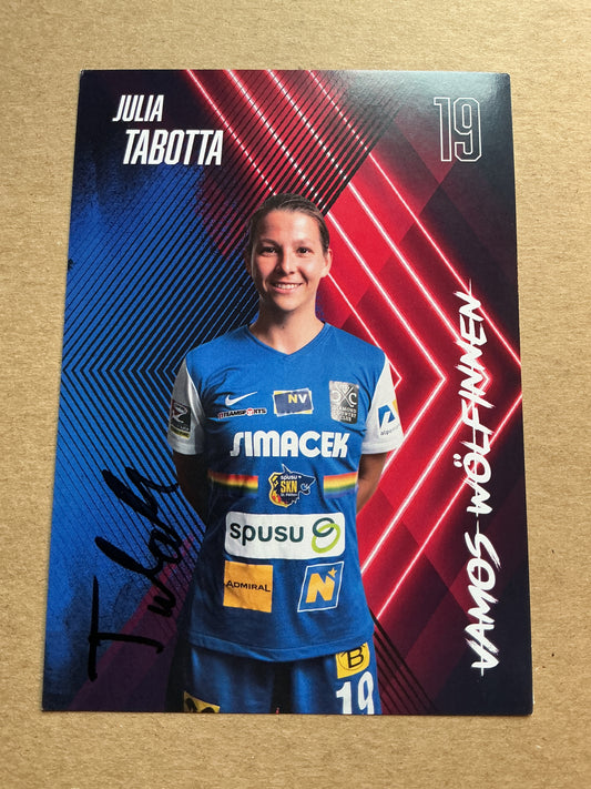 Julia Tabotta, Austria 🇦🇹 SKN St.Pölten 2022/23 hand signed