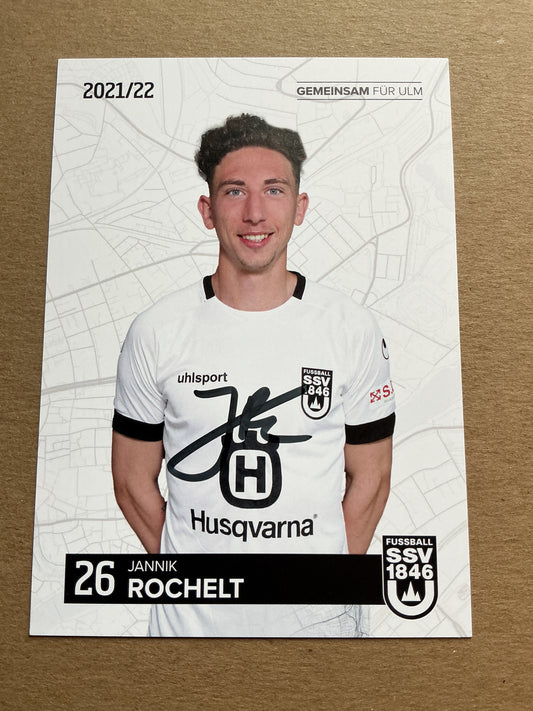 Jannik Rochelt, Germany 🇩🇪 SSV Ulm 1846 2021/22 hand signed