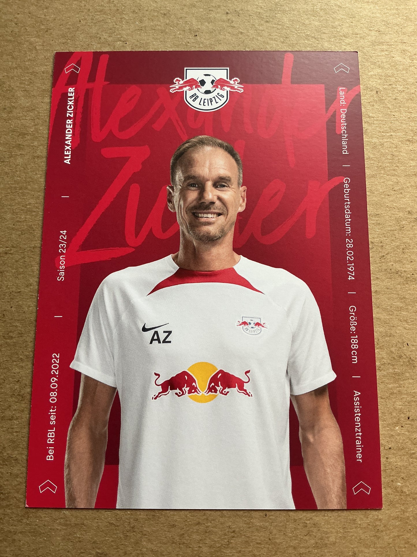 Alexander Zickler, Germany 🇩🇪 RB Leipzig 2023/24 hand signed