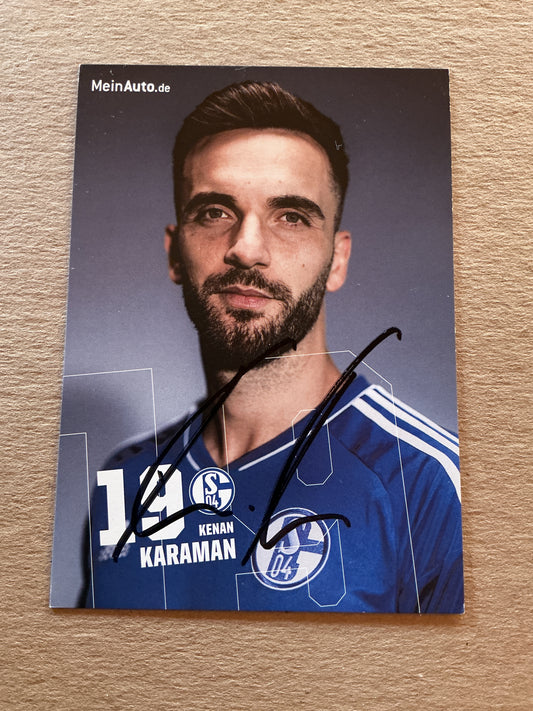 Kenan Karaman, Türkiye 🇹🇷 FC Schalke 04 2022/23 hand signed