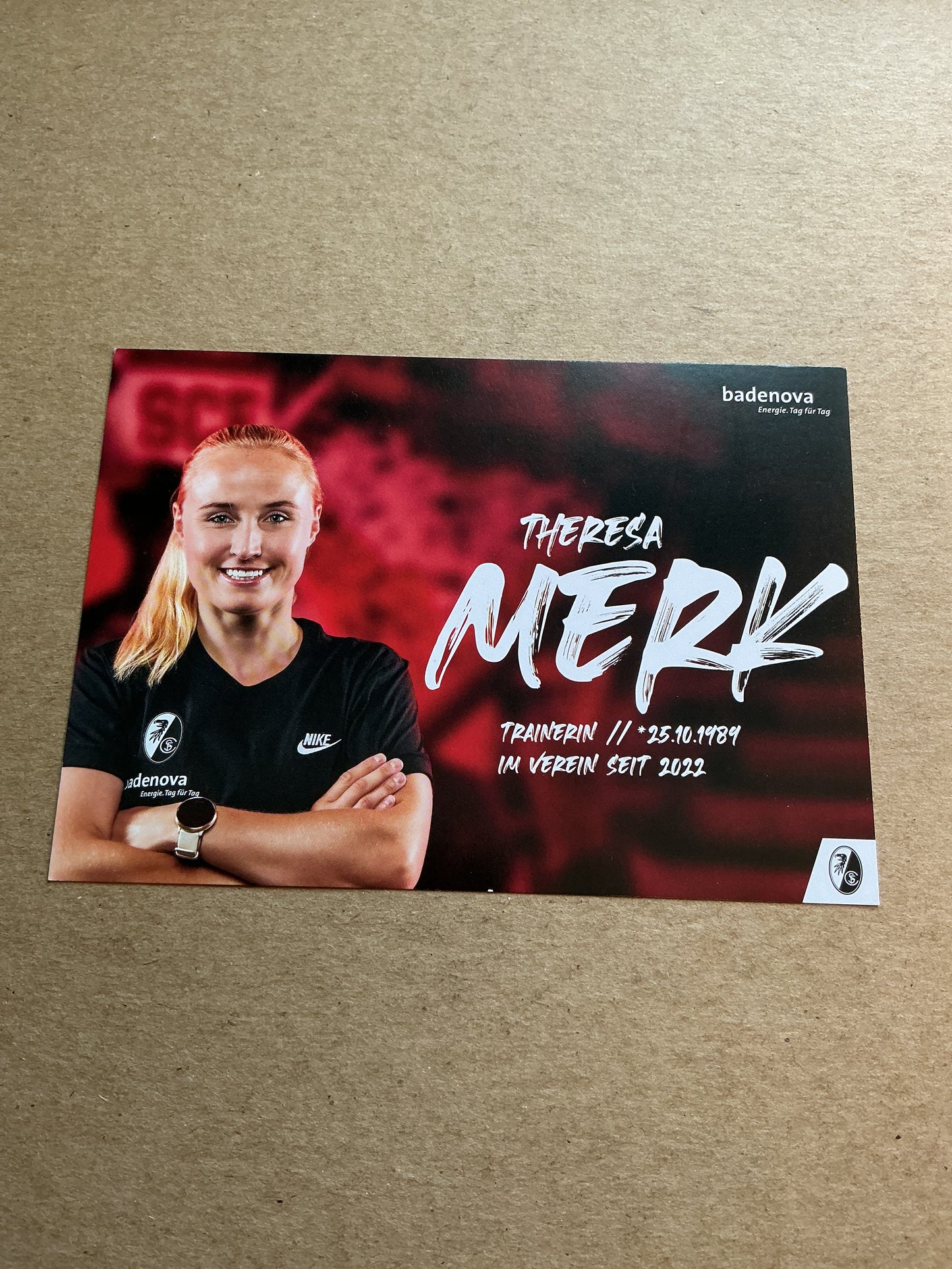 Theresa Merk, Germany 🇩🇪 SC Freiburg 2023/24 hand signed