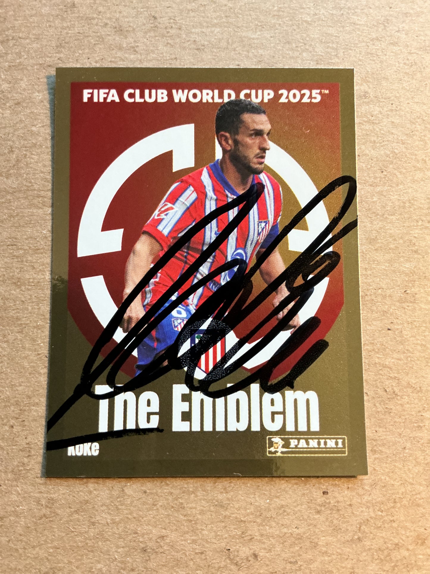 Koke, Spain 🇪🇸 Atletico Madrid Club World Cup 2025 Panini hand signed