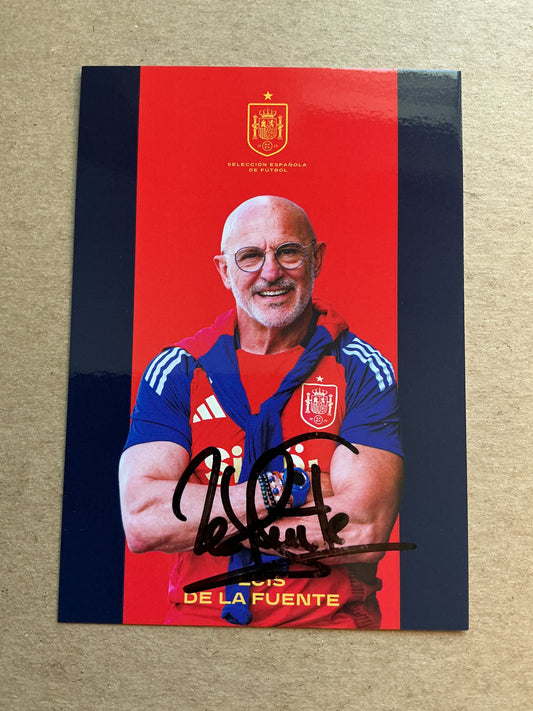 Luis de la Fuente, Spain 🇪🇸 2025 hand signed