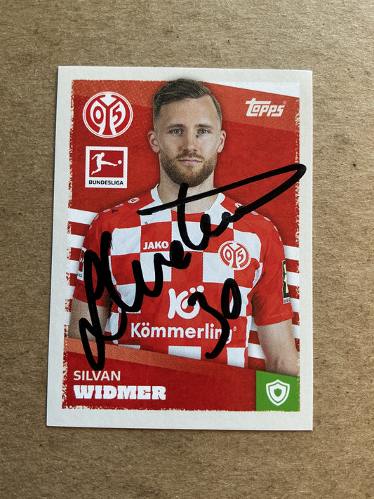 Silvan Widmer, Switzerland 🇨🇭 FSV Mainz 05 2023/24 Topps hand signed