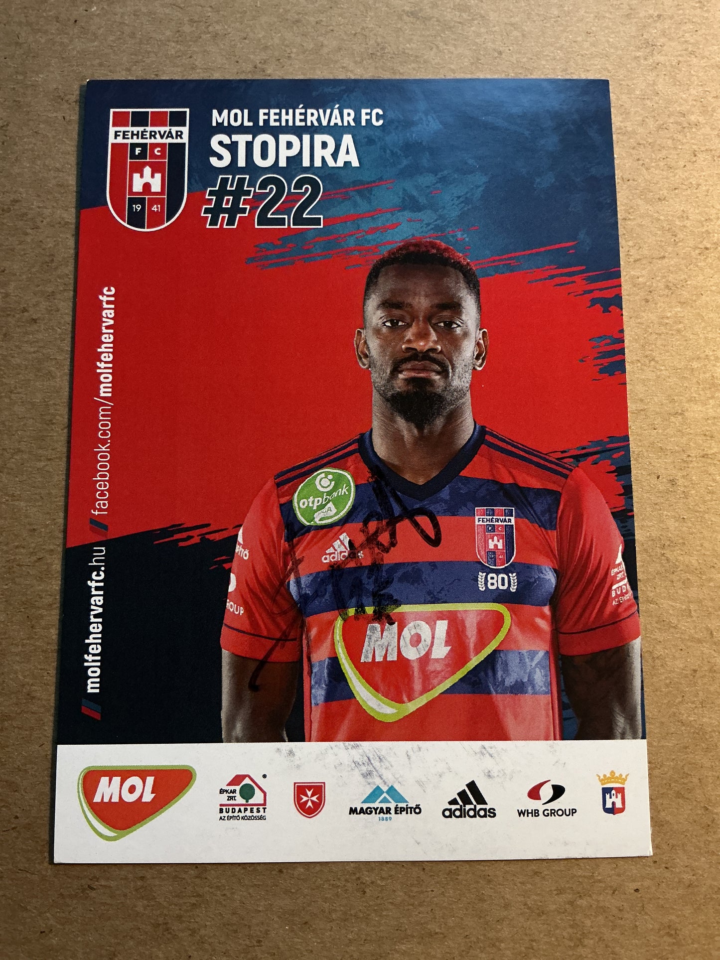Stopira, Cape Verde 🇨🇻 Fehérvár FC 2021/22 hand signed