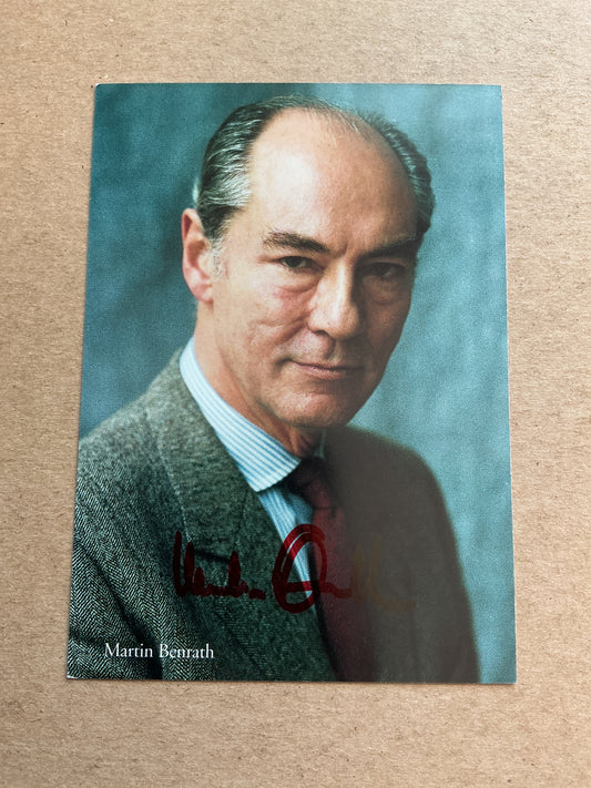 Martin Benrath, Germany 🇩🇪 Actor hand signed