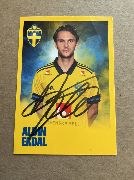 Albin Ekdal, Sweden 🇸🇪 UEFA Euro 2020 UC Sampdoria hand signed