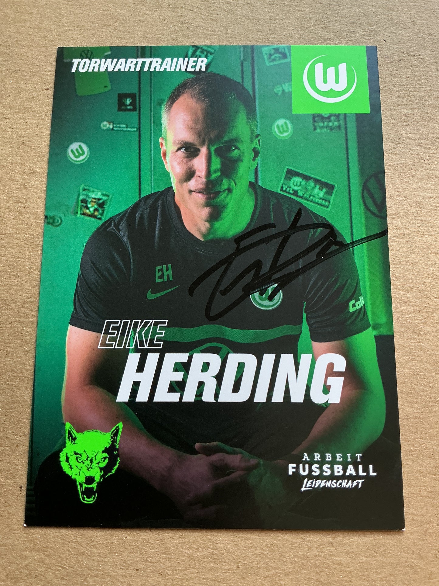 Eike Herding, Germany 🇩🇪 VfL Wolfsburg 2021/22 hand signed