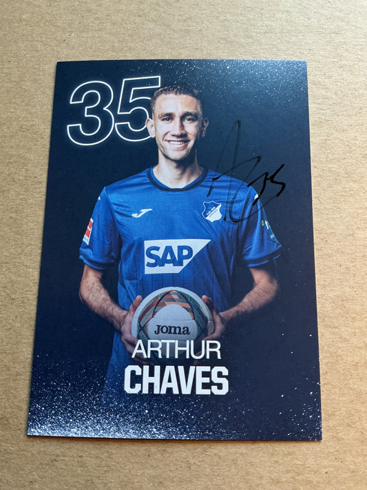 Arthur Chaves, Brazil 🇧🇷 TSG 1899 Hoffenheim 2024/25 hand signed