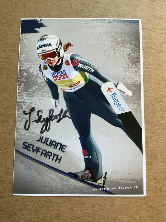 Juliane Seyfarth, Germany 🇩🇪 Skijumping Winter 2022/23 hand signed
