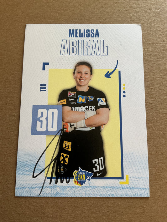 Melissa Abiral, Austria 🇦🇹 SKN St. Pölten 2023/24 hand signed