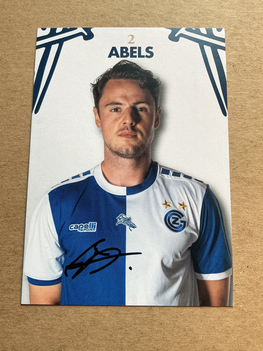 Dirk Abels, Netherlands 🇳🇱 Grasshopper Club Zürich 2023/24 hand signed