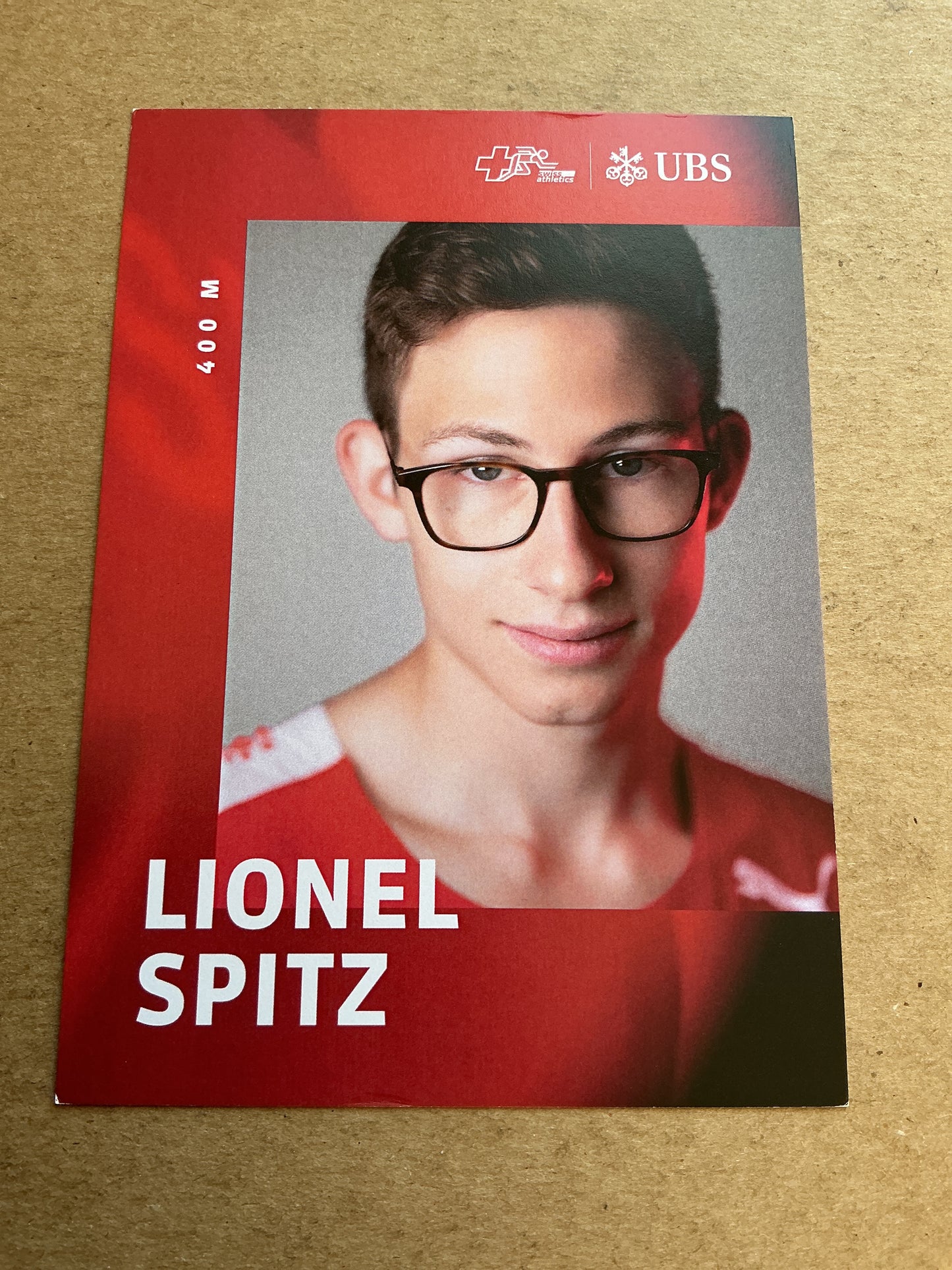 Lionel Spitz, Switzerland 🇨🇭 Athletics Summer Olympics 2024 hand signed