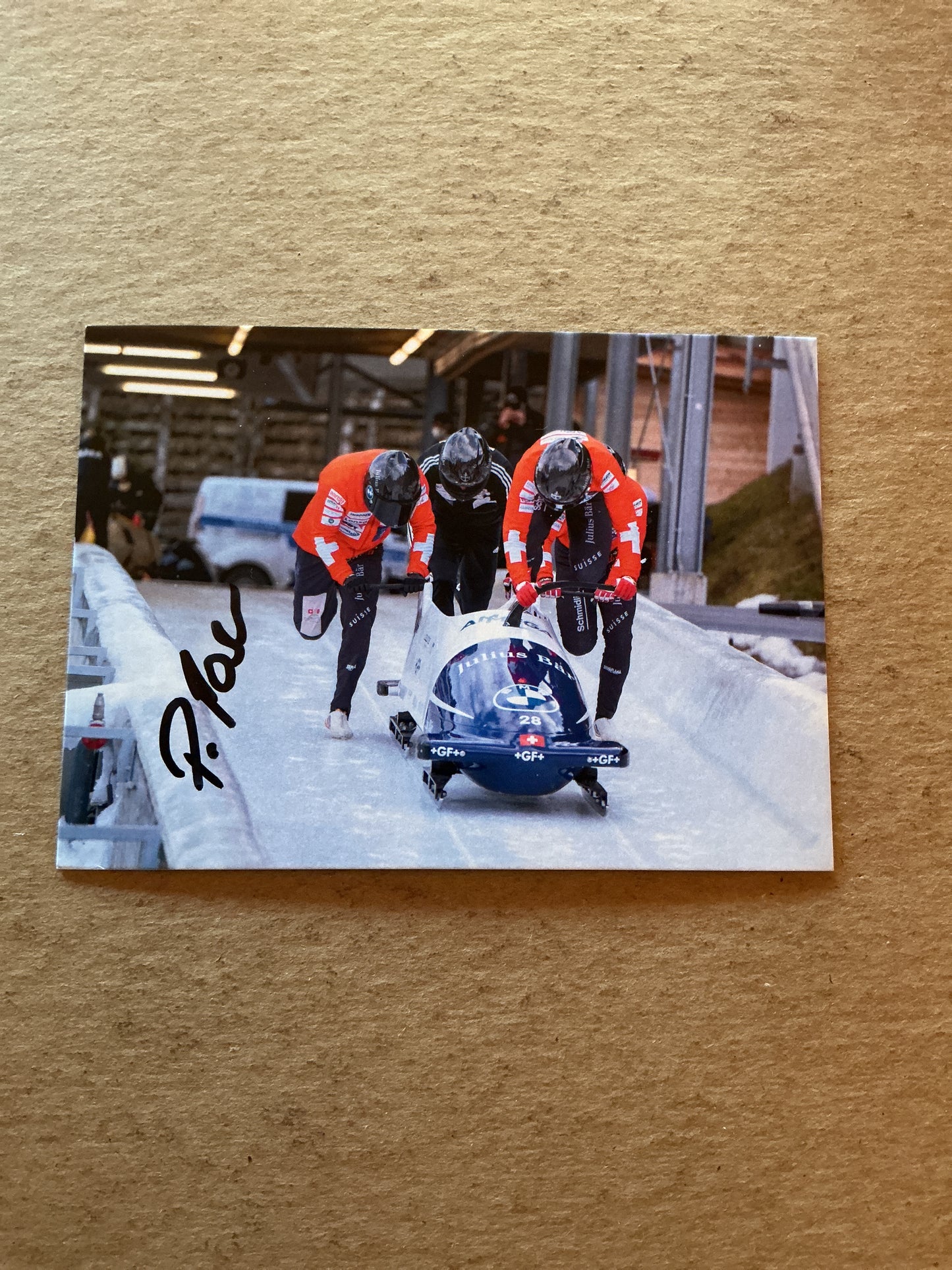Pascal Moser, Switzerland 🇨🇭 Bobsleigh 2023/24 hand signed