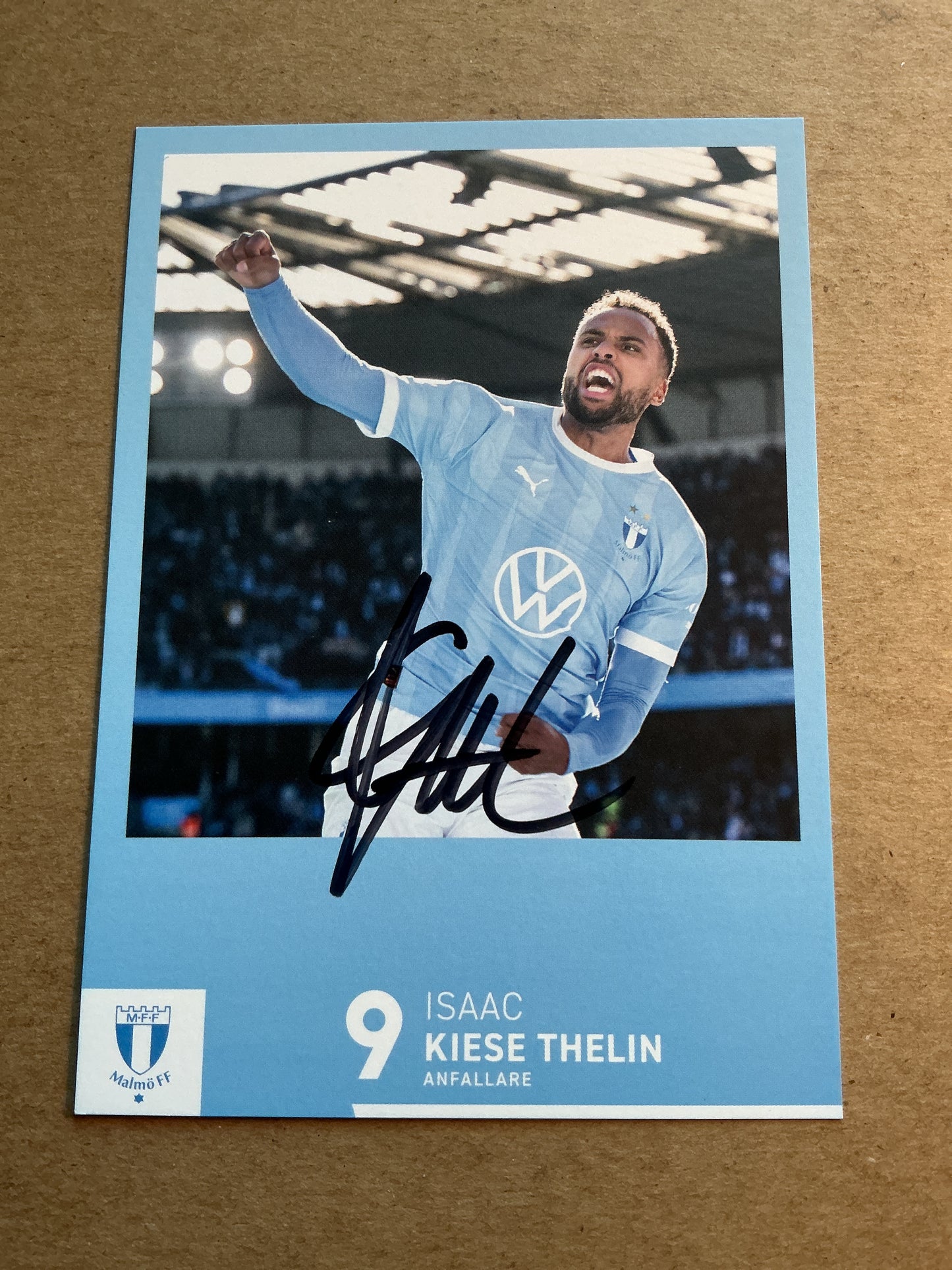 Isaac Kiese Thelin, Sweden 🇸🇪 Malmö FF 2023/24 hand signed