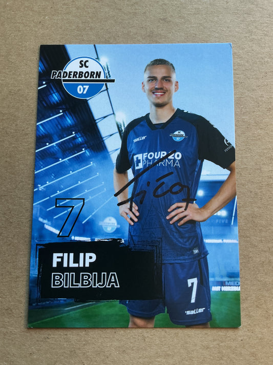 Filip Bilbija, Germany 🇩🇪 SC Paderborn 2024/25 hand signed