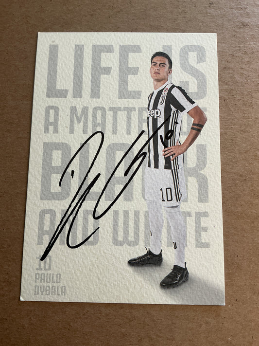 Paulo Dybala, Argentina 🇦🇷 Juventus FC 2016/17 hand signed