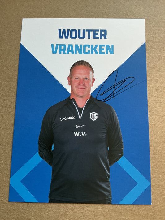 Wouter Vrancken, Belgium 🇧🇪 KRC Genk 2022/23 hand signed