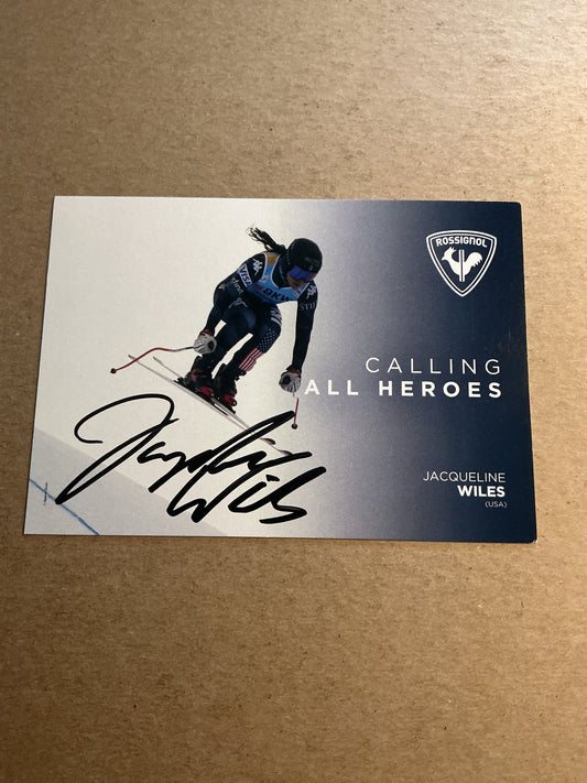 Jacqueline Wiles, USA 🇺🇸 Alpine Winter Sports 2024/25 hand signed