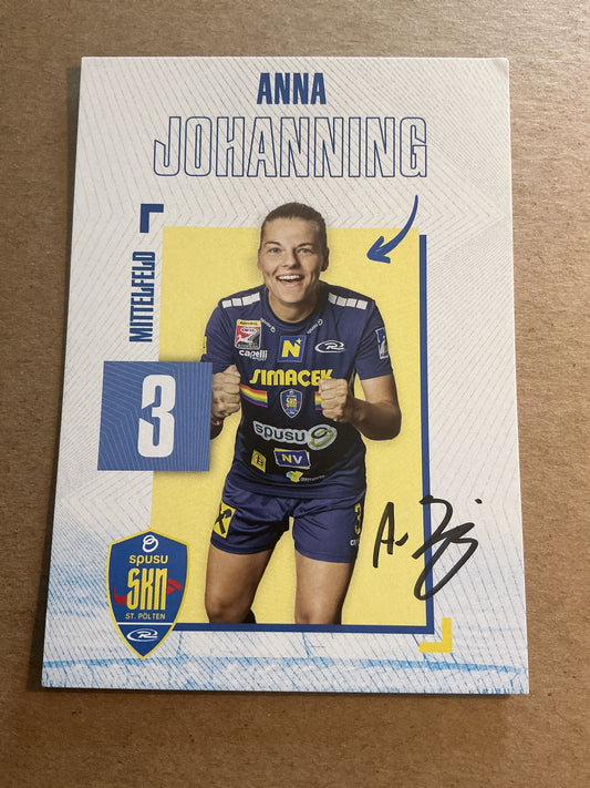 Anna Johanning, Germany 🇩🇪 SKN St. Pölten 2024/25 hand signed