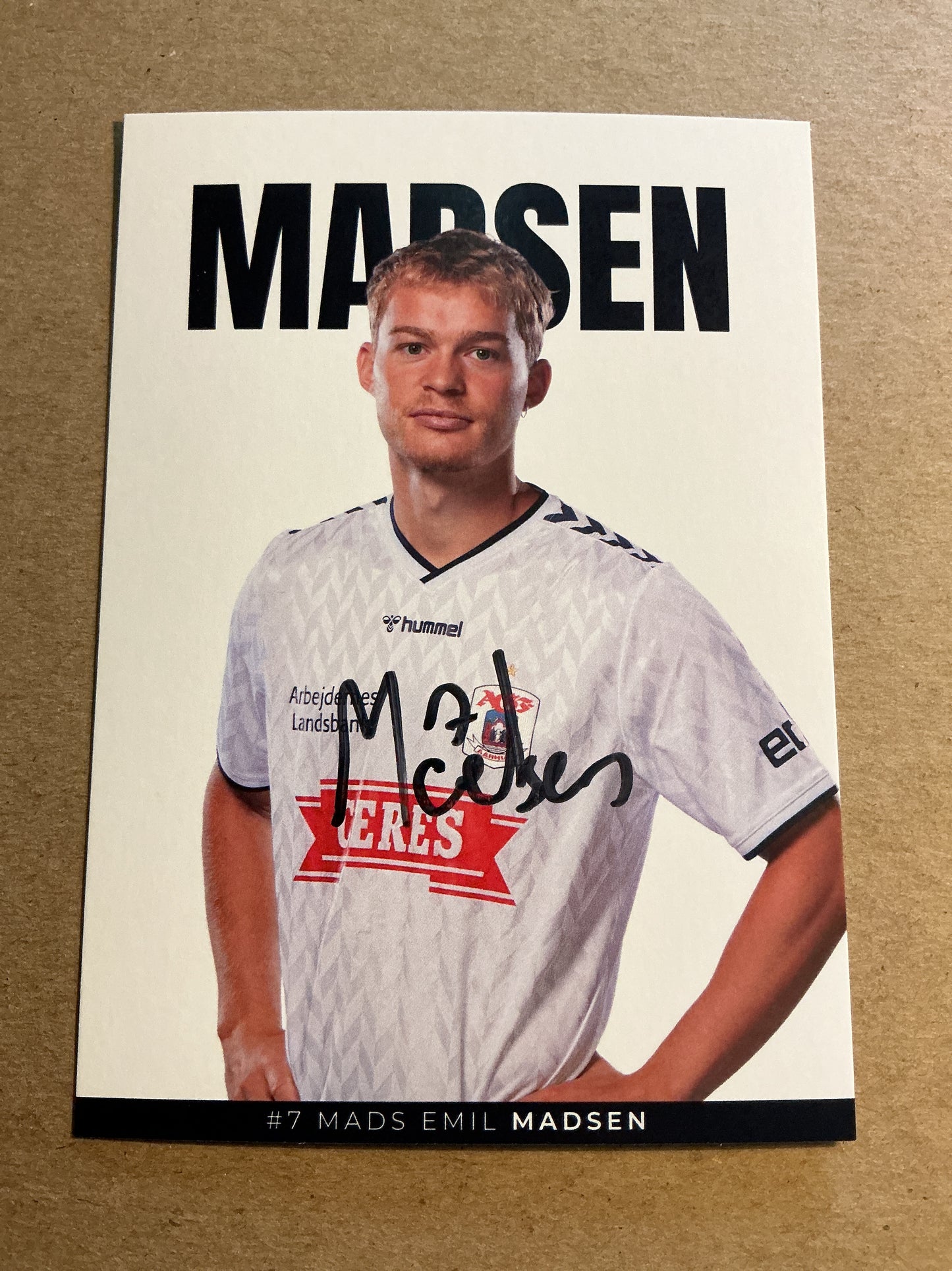 Mads Emil Madsen, Denmark 🇩🇰 Aarhus GF 2023/24 hand signed