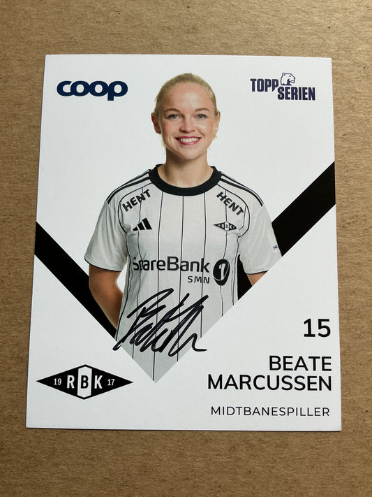 Beate Marcussen, Denmark 🇩🇰 Rosenborg BK 2025/26 hand signed