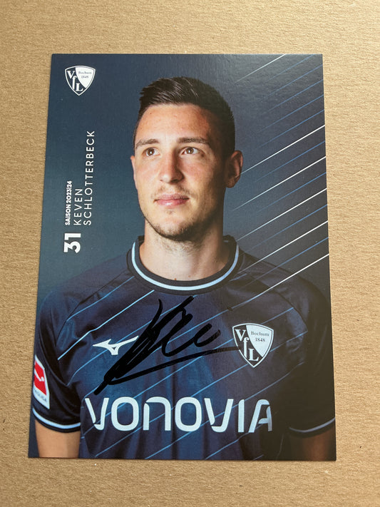 Keven Schlotterbeck, Germany 🇩🇪 VfL Bochum 2023/24 hand signed