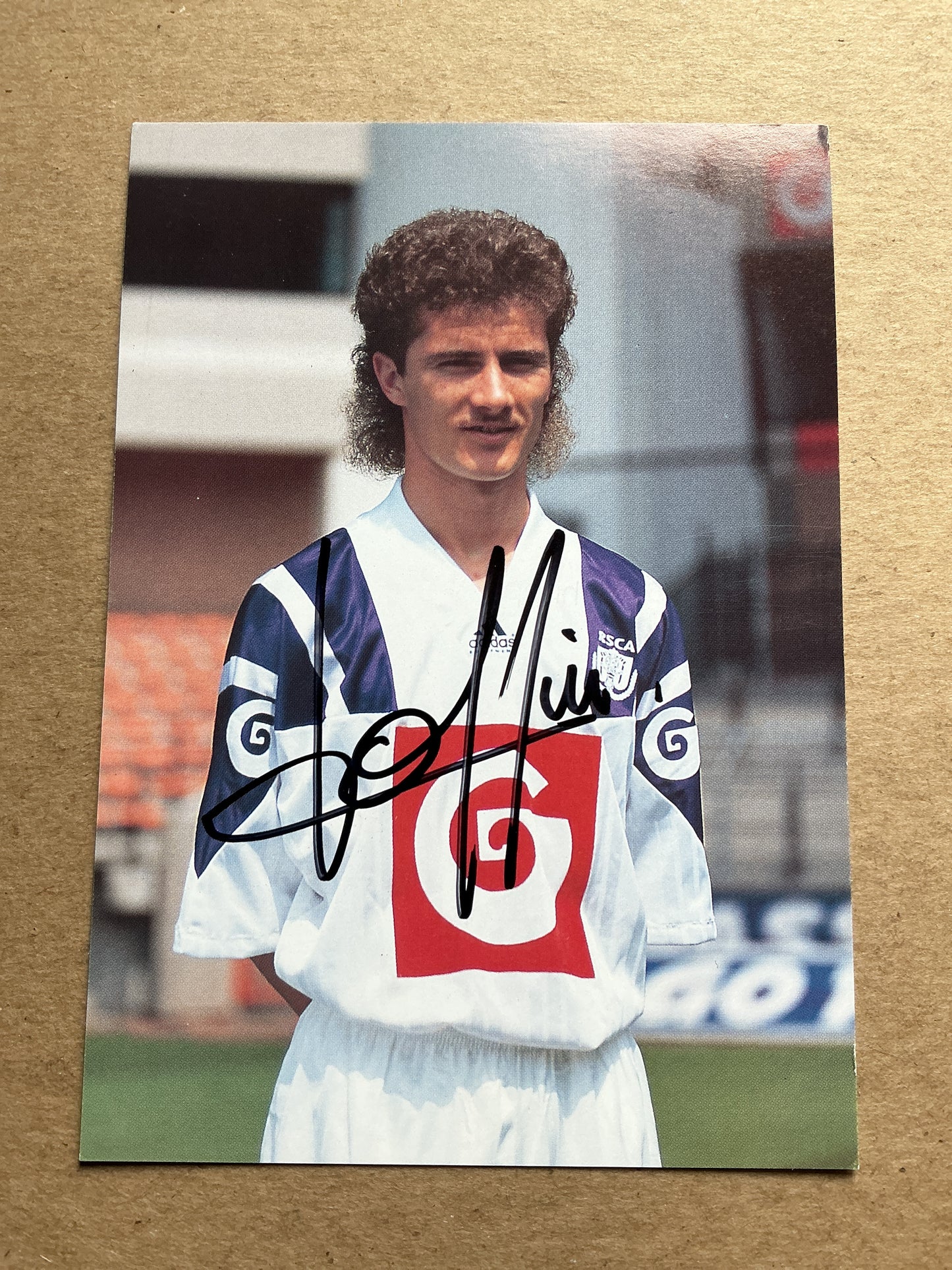 Danny Boffin, Belgium 🇧🇪 RSC Anderlecht 1992/93 hand signed