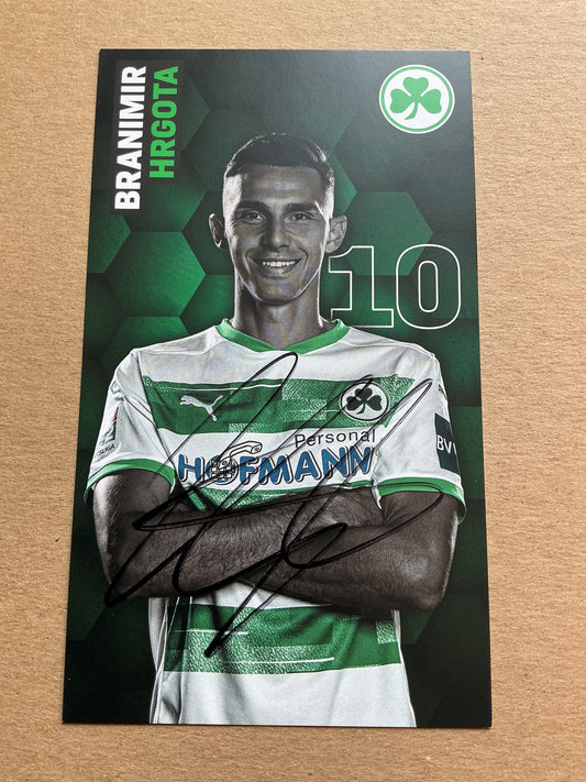 Branimir Hrgota, Sweden 🇸🇪 SpVgg Greuther Fürth 2020/21 hand signed